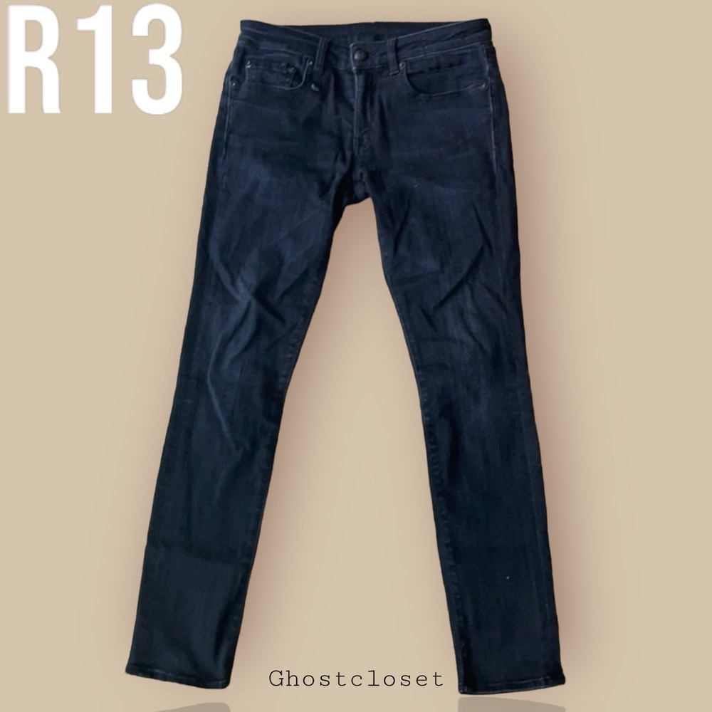 NWOT R13 black Kate skinny 28